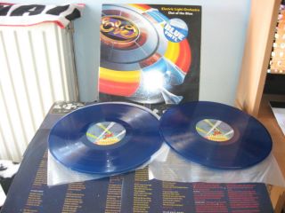 Electric Light Orchestra Out of The Blue Jet DP 400 UK Blue Vinyl LP