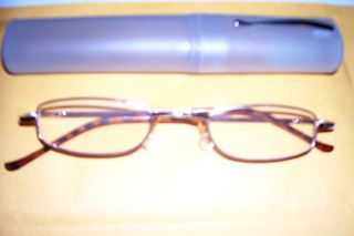  Pocket Tube Readers w Gray Case Reading Eye Glasses Vision Care