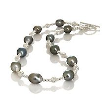 Designs by Turia Cultured Tahitian Pearl and Labradorite Sterling