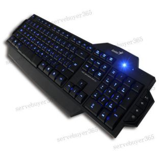 Multimedia Illuminated Ergonomic Professional Gaming Keyboard