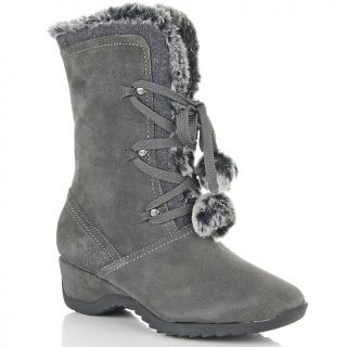 Brilliant® Waterproof Suede Lace Up and Zipper Boots