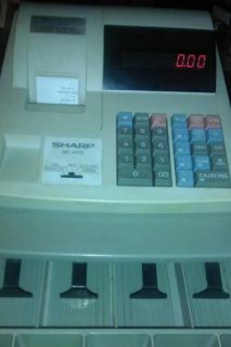 SHARP XE A110 ELECTRONIC CASH REGISTER NEW INK ROLLER AND PAPER ROLL