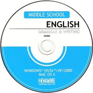 Middle School English Grammar Writing Lessons New PC XP Vista Mac OS x