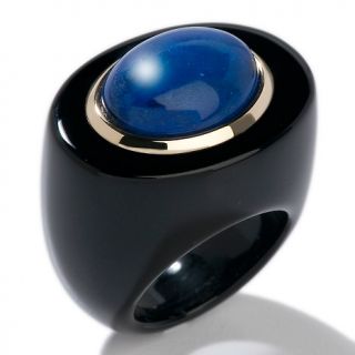 Rarities Fine Jewelry with Carol Brodie Gemstone and Onyx 10K Ring at