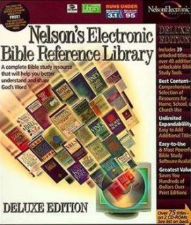 Nelsons Electronic Bible Reference Library Deluxe PC CD