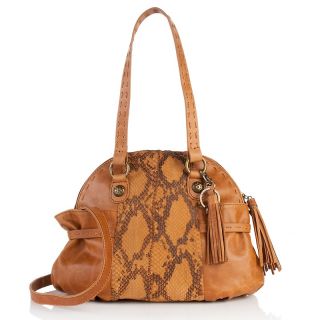  chi by falchi leather dome tote with snakeskin trim rating 4 $ 74 94 s