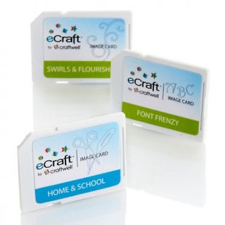 Craftwell eCraft SD Card of Fonts and Designs   3 Pack at