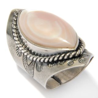 Karen Tribe Silver Collection Pink Mother of Pearl Sterling Silver