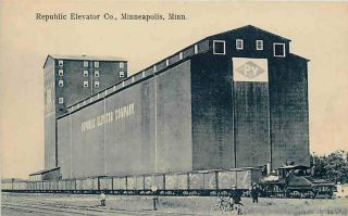  Minnesota MN 1908 Republic Elevator Company Vintage Postcard