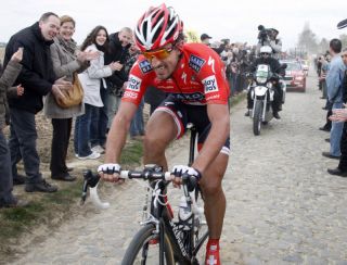 Fabian Cancellara Saxo Bank Paris Roubaix 2010 Poster