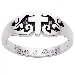 108 9716 sterling silver engraved purity cross ring rating 1 $ 42 00 s