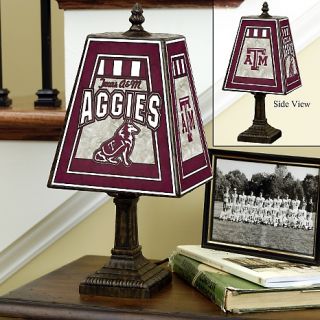 105 5707 handpainted art glass team lamp texas a m college rating 3 $