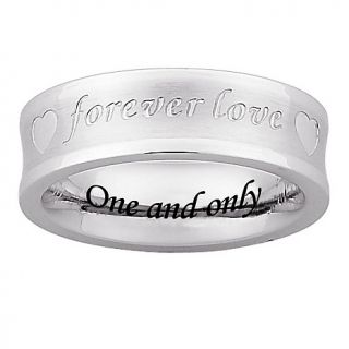 106 9813 stainless steel forever love engraved couple s band rating 2