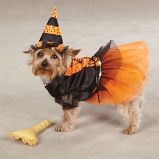 Halloween Dog Costume Casual Canine Spellhound Witch Dog Costumes XS s