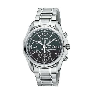 110 5319 seiko men s stainless steel solar chronograph watch rating be