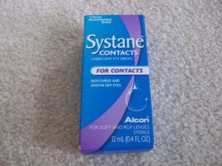 Alcon Systane For Contacts Lubricant Eye Drops (12ml) bottle FREE