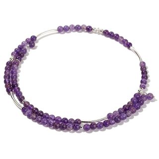 Jay King Beaded Amethyst Memory Wire Coil Necklace