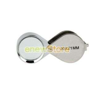 30X Jeweler Eye Loupe Loop Magnifying Magnifier 30x21mm NEW US