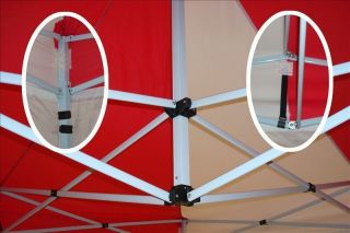 10x15 Pop Up Canopy Party Tent Gazebo EZ Red White
