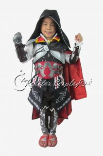 Assassins Creed 2 II Ezio Children Cosplay Costume Chrismas Halloween