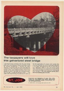 1969 Liberty Township Fairfield County Ohio Steel Bridge St Joe Zinc
