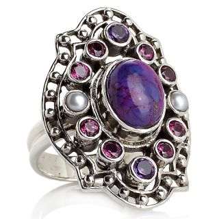 Nicky Butler Purple Turquoise Sterling Silver Ring