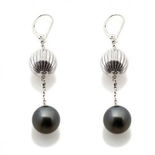  tahitian pearl sterling silver bead earrings rating 3 $ 124 94