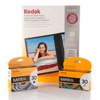 132 218 kodak kodak ink and paper bundle for inkjet printers note