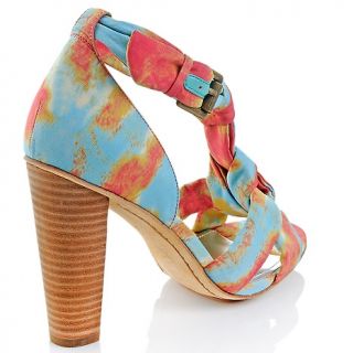 Vince Camuto Vince Camuto Tie Dyed Fabric Knotted T Strap Sandal