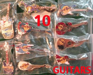 10 Hard Rock Cafe Niagara Falls NY Can Guitar Pin Lot
