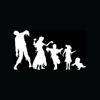 Zombie Family Stickers Car Truck Window Vinyl Decal Mom Dad Son