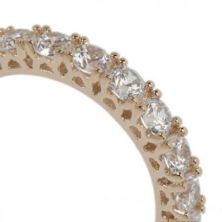 Jean Dousset Absolute Round Eternity Band Ring   Clear at