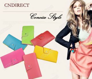 Womens Girls Concise Style Envelope Clutch Purse Lady Hand Bag Wrist
