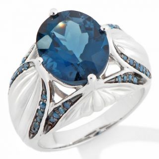 141 656 victoria wieck london blue topaz and blue diamond ring note