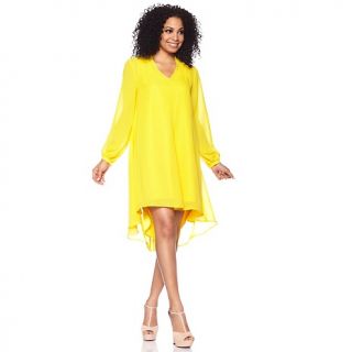 Queen Collection Long Sleeve Tunic Dress with Slip
