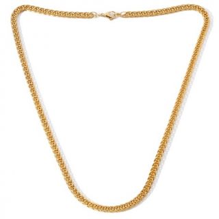 152 740 men s goldtone stainless steel wheat chain necklace note