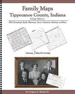 Indiana Tippecanoe County Genealogy Land Deeds Map