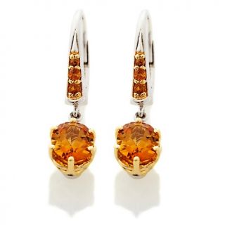 188 151 victoria wieck fire citrine and orange sapphire drop earrings