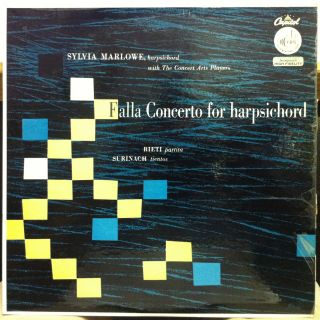 Sylvia Marlowe Falla Concerto for Harpsichord LP Mint P 8309 Vinyl FDS