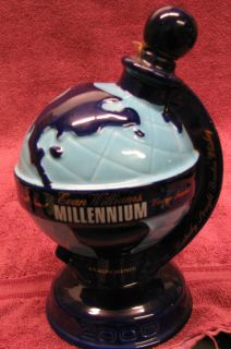 Evan Williams Millennium Globe Liquor Decanter