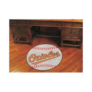 FANMATS MLB Novelty Baseball Mat Round 25 Baltimore Orioles 6328