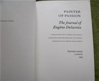  society Book & Slipcase Painter Of Passion Eugene Delacroix Illustd