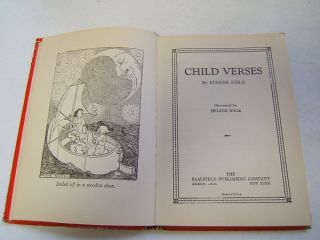 Child Verses 1927 Eugene Field Saalfield Illust Hardcov