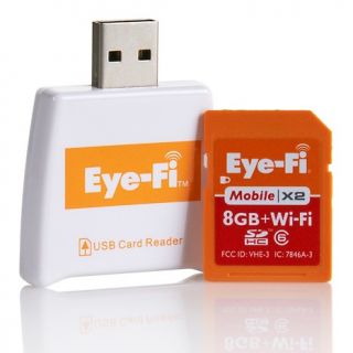 165 973 eye fi 8gb mobile x2 wi fi connect memory card with coupon for