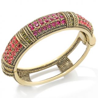 176 278 heidi daus timeless beauty crystal accented bangle bracelet