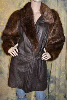vtg 70s 80s EMILIO PUCCI beaver fur LAMBSKIN coat jacket S M 38 AVANT