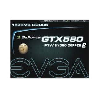 NVIDIA EVGA GeForce GTX 580 FTW Hydro Copper 2 Video Card