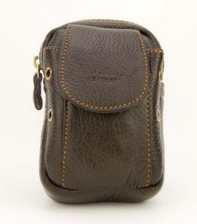  Leather Belt Bag Hip Bum Purse Fanny Pack Waist Cellphone Case Brown