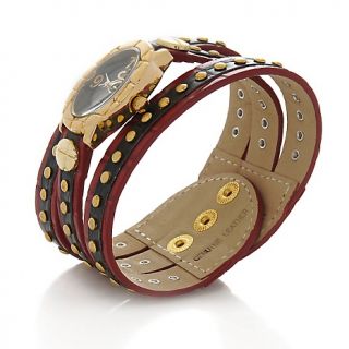Jewelry Watches Womens Chi by Falchi Stud Leather Multi Strap