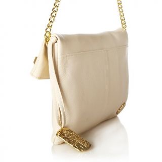 Vince Camuto Jasmin Leather Foldover Clutch with Chain Strap